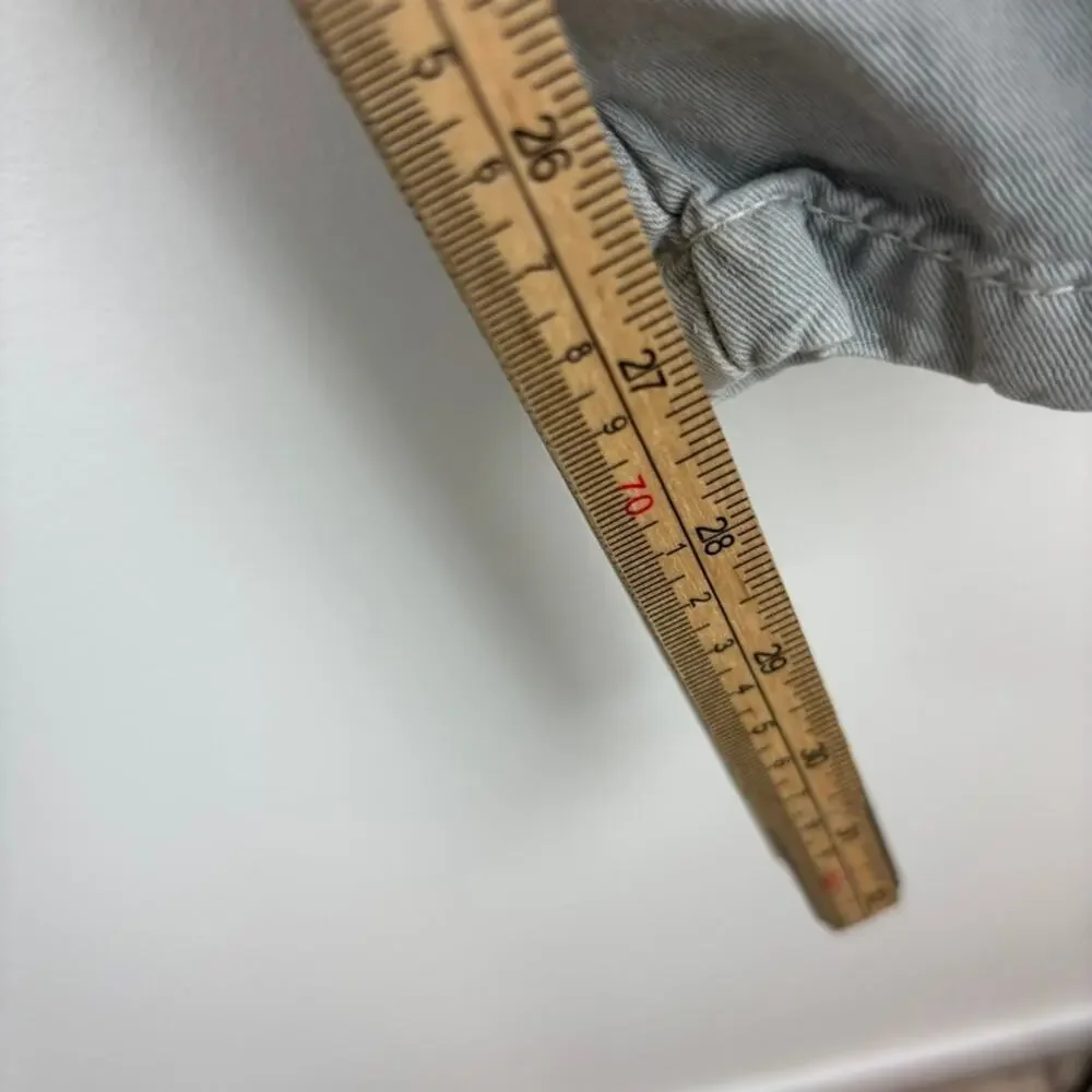 ZARA Linen/Cotton Cargo‎ Pants Stone Gray M- Casual Minimalist